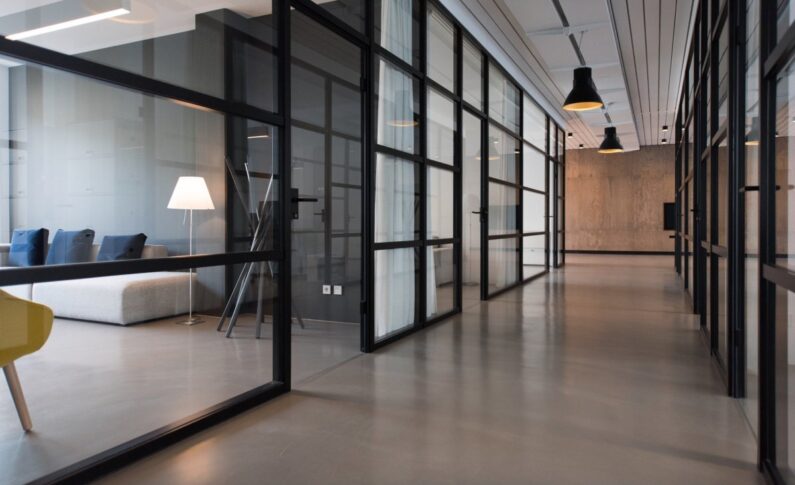 A Hallway in an Elegant Office