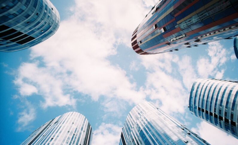 Several Modern Skyscrapers